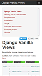 Mobile Screenshot of django-vanilla-views.org