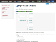 Tablet Screenshot of django-vanilla-views.org